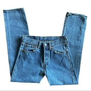 Levi’s 501 button fly straight jeans